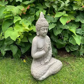 Figura de Buda jardín 33 cm hormigón