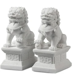 Leones Foo Dogs de piedra Feng Shui